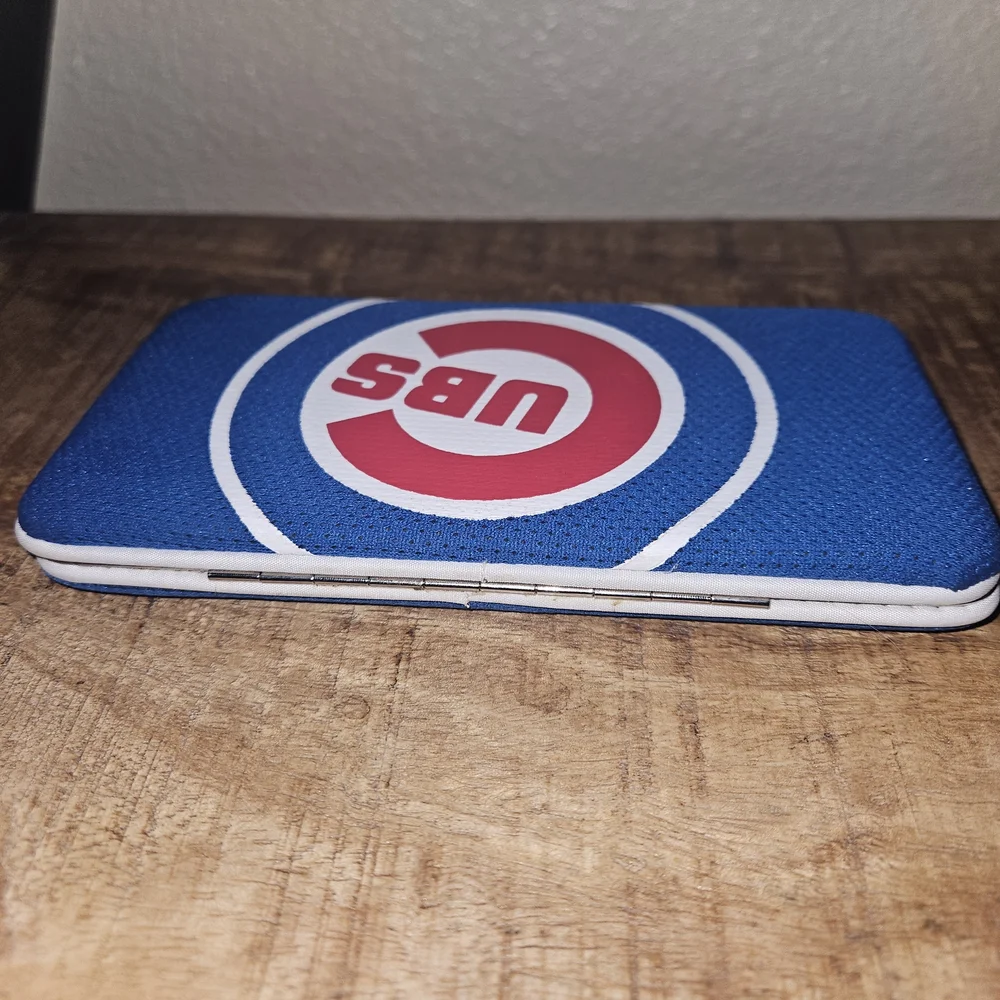 Chicago Cubs Blue Zip Wallet with Team Logo - Picture 6 of 6